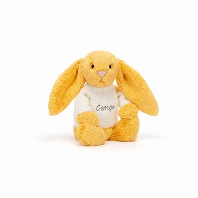 Jellycat Bashful Sunshine Konijn with Cream Jumper | BX1459062